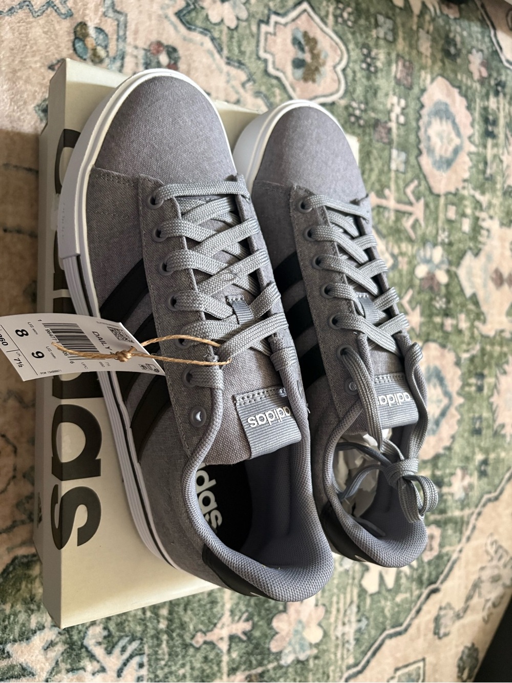 adidas Men’s Gray Canvas Sneakers